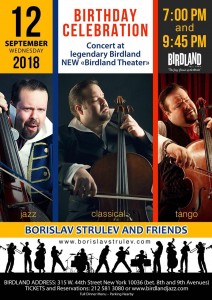 Borislav Strulev Cello New Birdland Theater New York