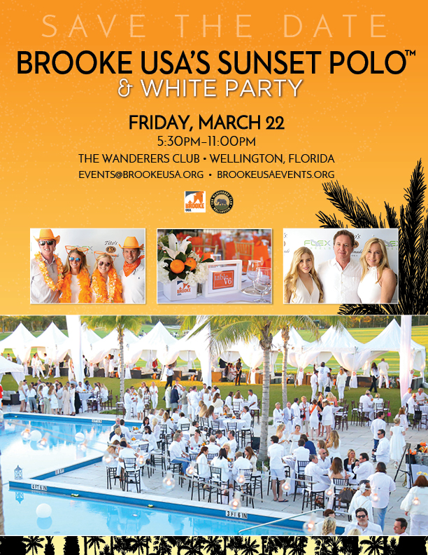 Brooke USA Sunset Polo & White Party March 22 Wellington,Florida